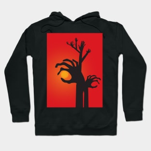 Halloween Raising Ghost Hands Hoodie